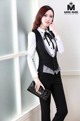 Áo ghile nữ màu đen phối xám trẻ trung