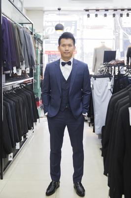 Set vest xanh navy lịch thiệp