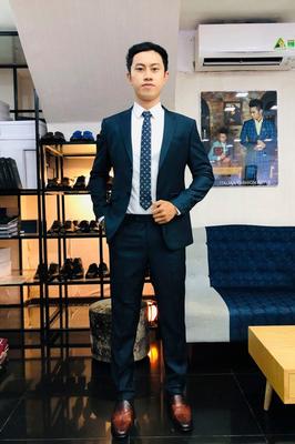 Set vest xanh đen đẹp