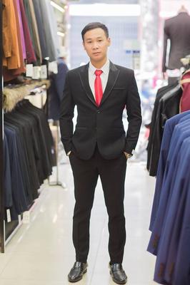 Set vest đen pha viền lịch sự