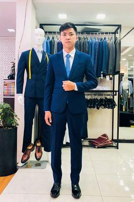 Set vest xanh navy trẻ trung phù hợp mọi lứa tuổi