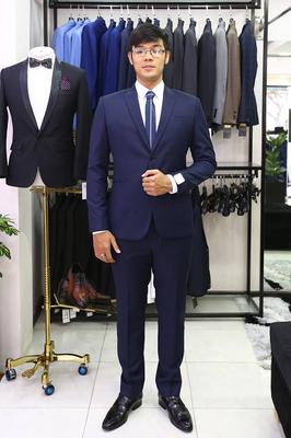 Set vest xanh đen sang trọng cuốn hút lịch lãm