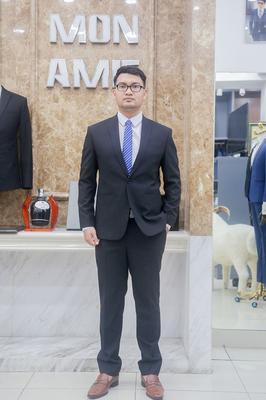 Set vest đen than cổ điển