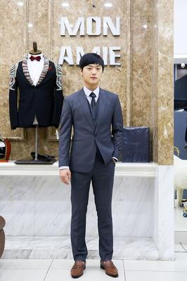 Set vest màu ghi phong cách thanh lịch