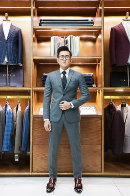 Set vest màu ghi thanh lịch