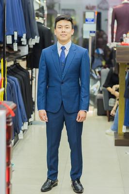 Set vest màu xanh xám sang trọng
