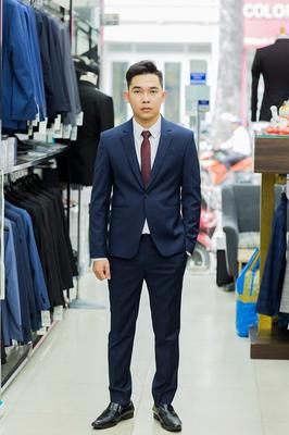Set vest xanh đen cực lịch sự