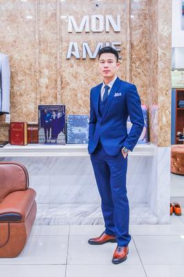 Set vest xanh navy trẻ trung