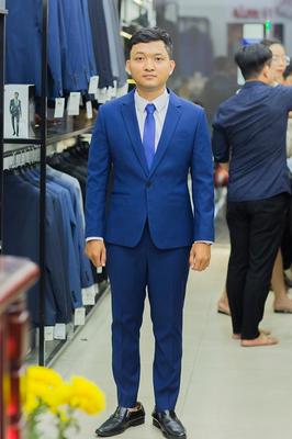 Set vest xanh thiết kế đơn giản