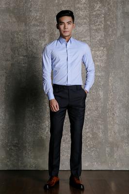 Áo sơ mi màu xanh nhạt mã S01