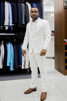 Bộ Vest Trắng V7 80% Wool Kevinlli 