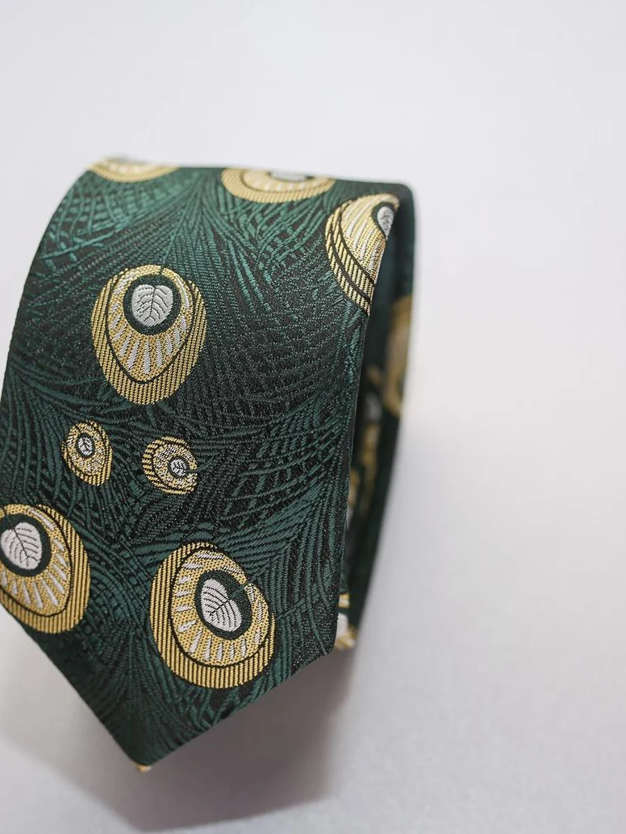 Emerald Peacock Tie