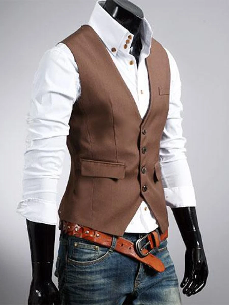 Coffee Brown Waistcoat