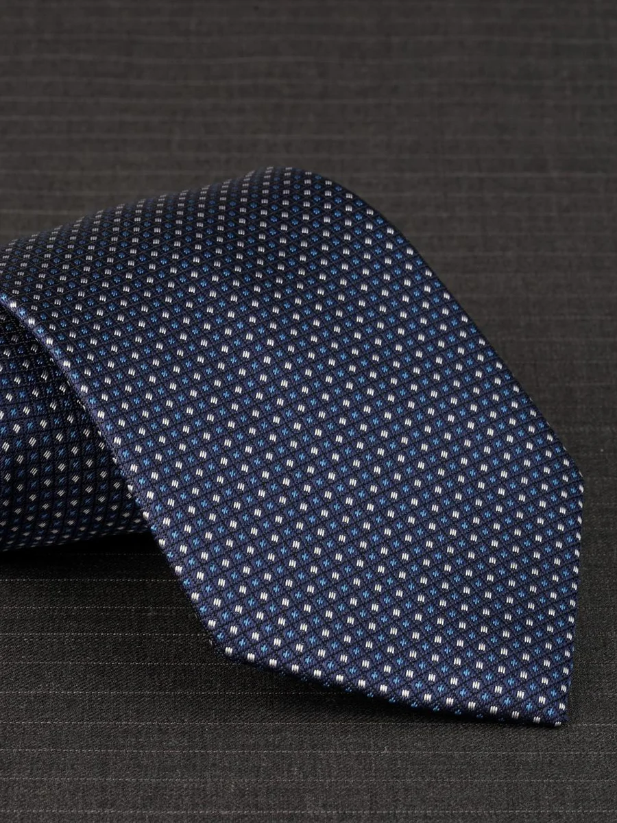 Navy Starlight Pin-Dot Tie
