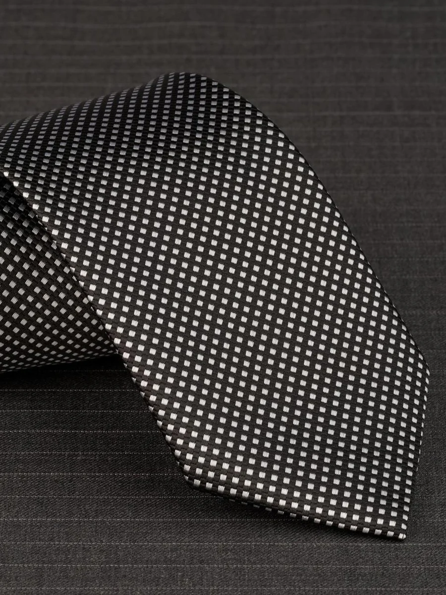 Black Pin Dot Tie