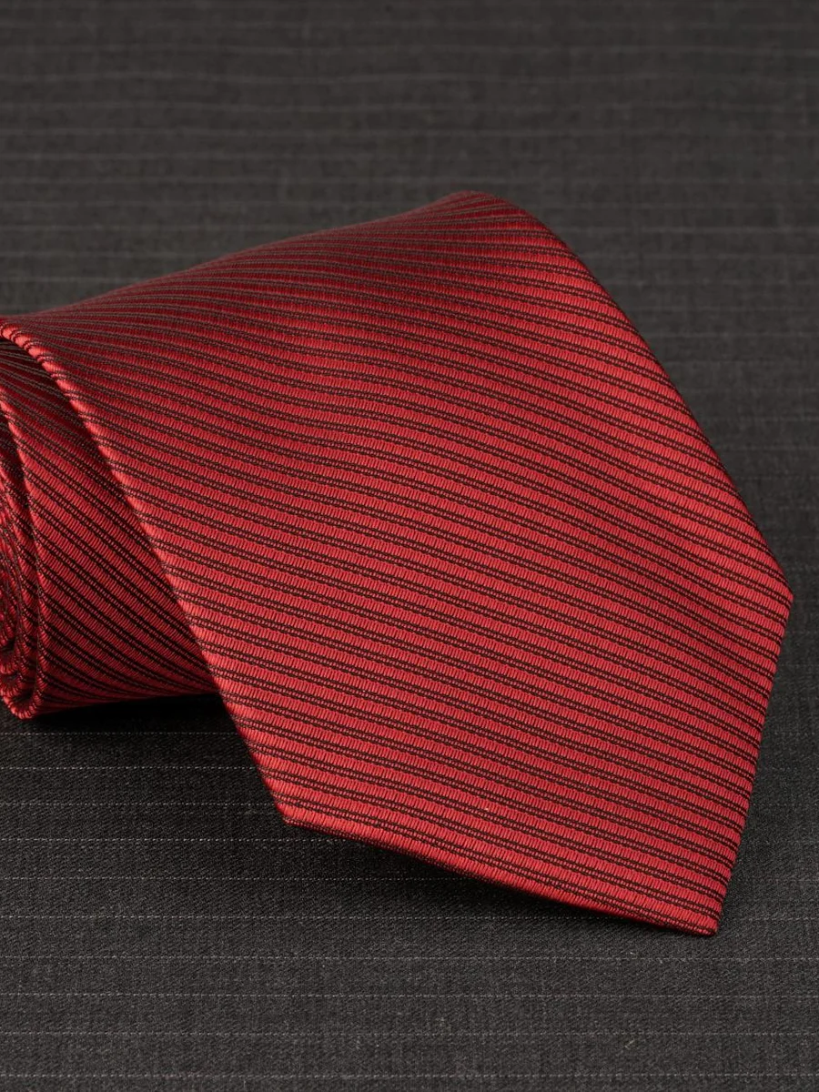 Ruby Red Textured Tie