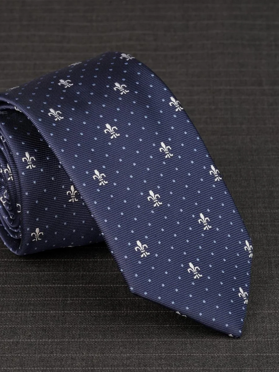 Midnight Fleur-de-Lis Tie