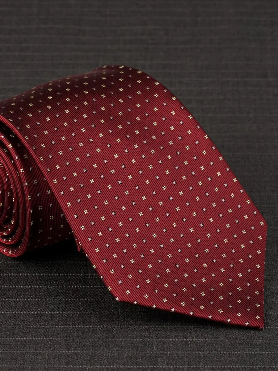 Burgundy Floret Tie