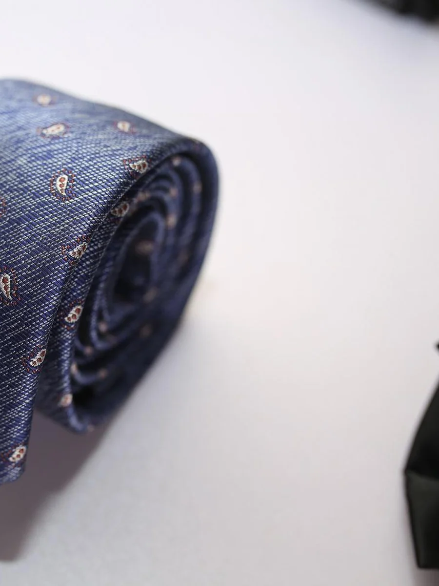 Classic Navy Paisley Tie
