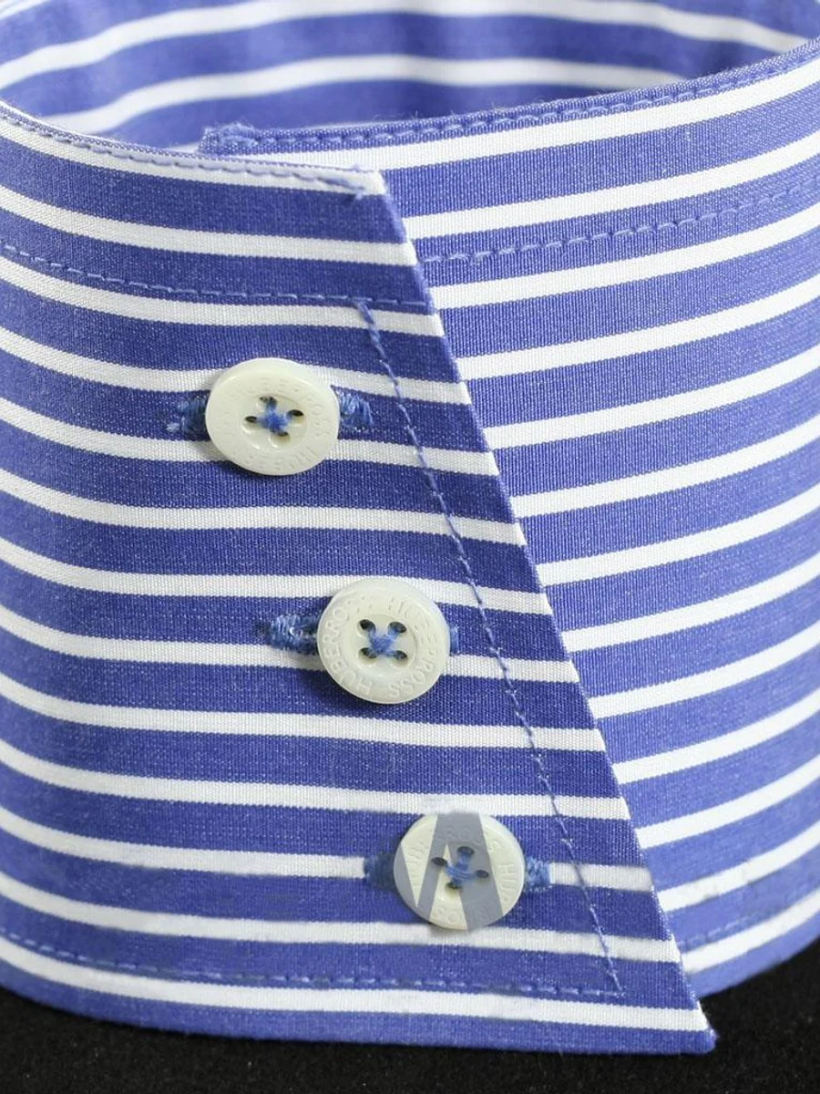 Three Button Striped Cuff