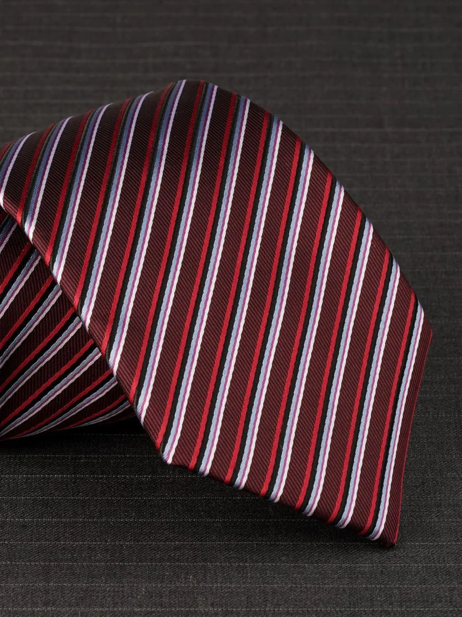 Bordeaux Royal Striped Tie