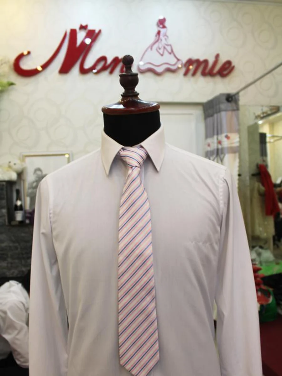 Dawn Blush Striped Tie