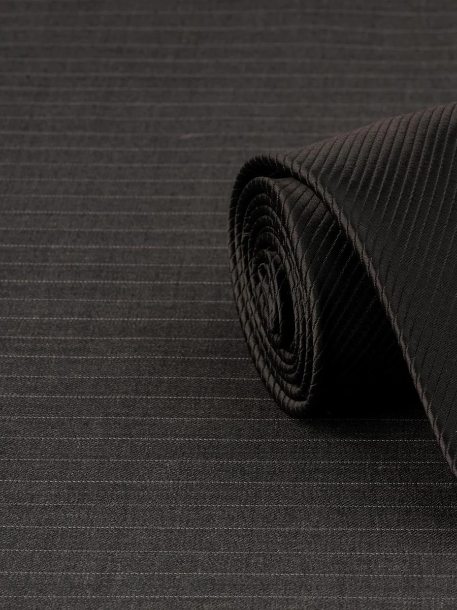 Classic Black Twill Tie