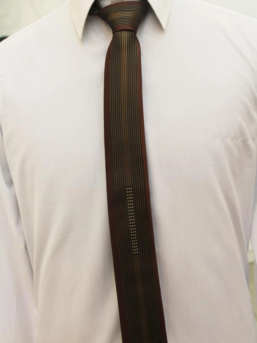 Slim Chocolate Brown Tie