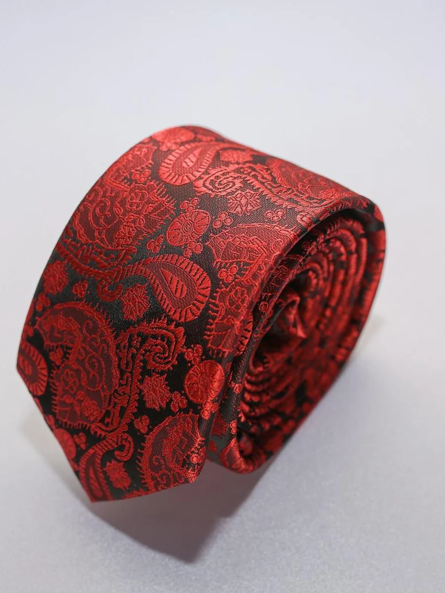 Royal Red Paisley Tie