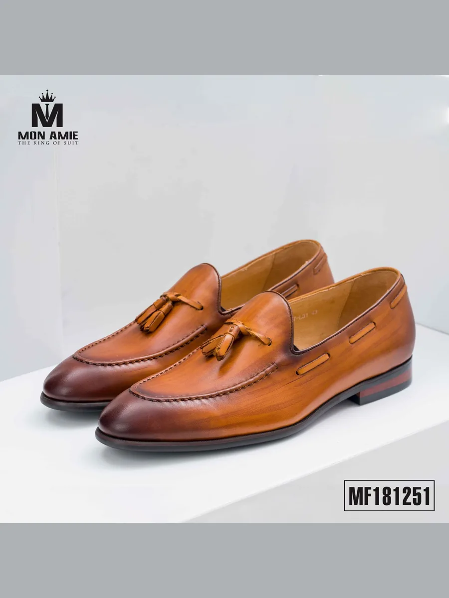 Cognac Tassel Loafer