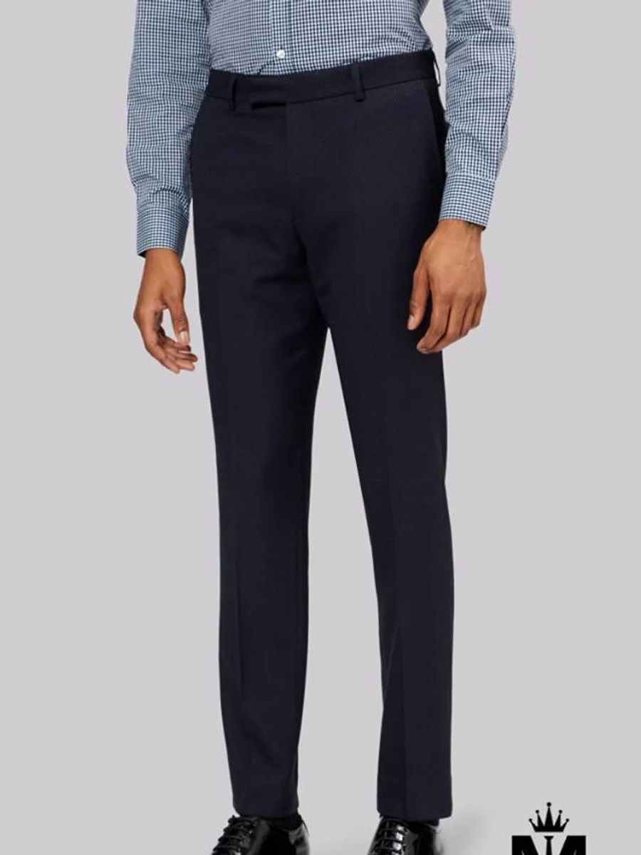 Navy Birdseye Trousers