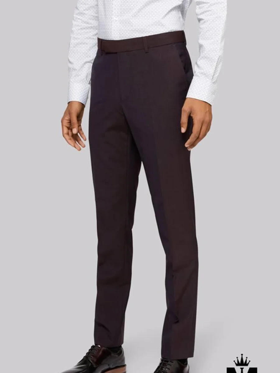 Plum Wine Tailored Trousers