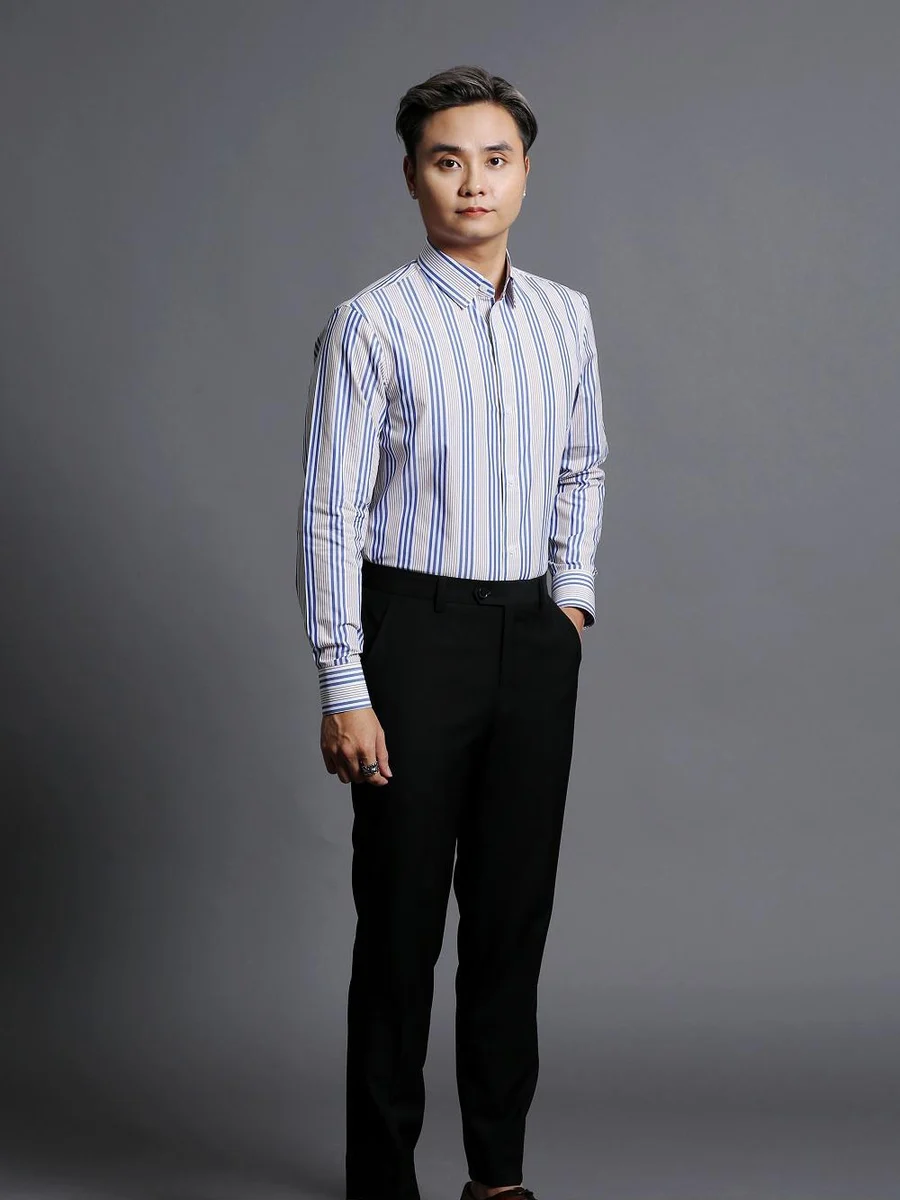 Blue Cluster Stripe Shirt