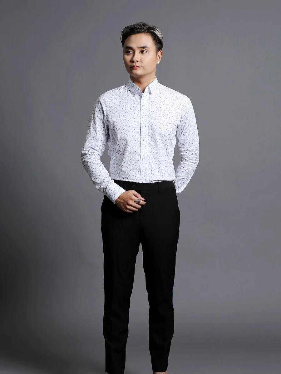 Ditsy Navy Floral Shirt