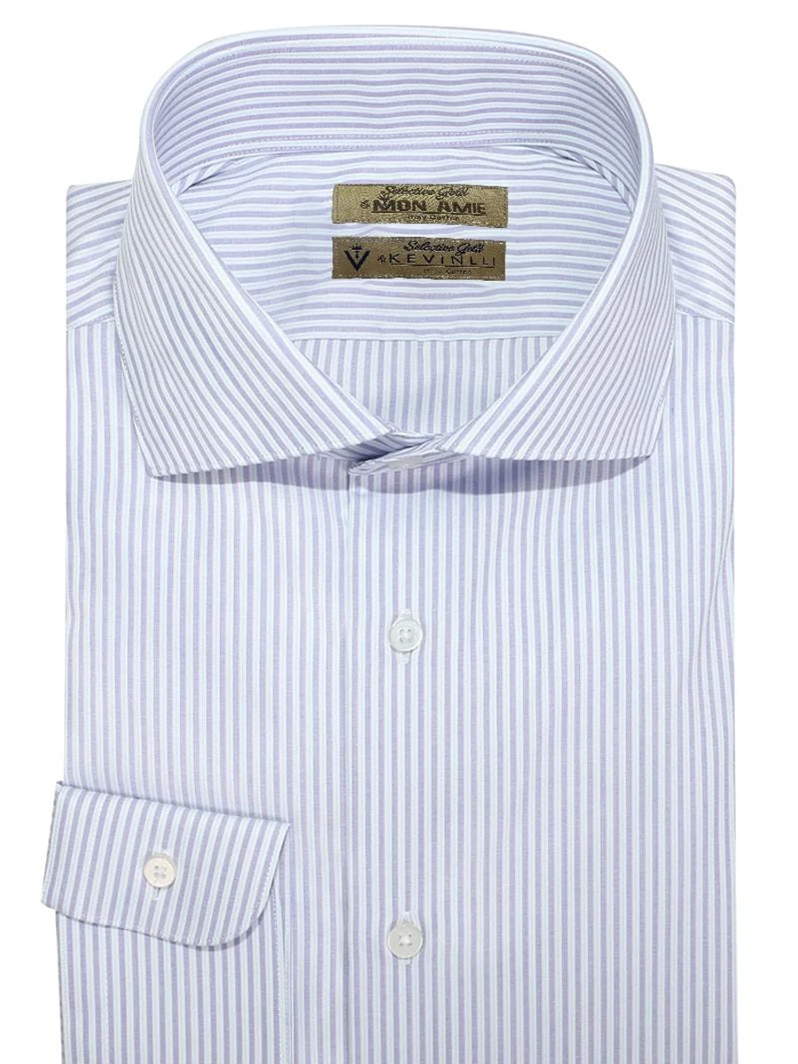 Lavender Stripe Cutaway Shirt
