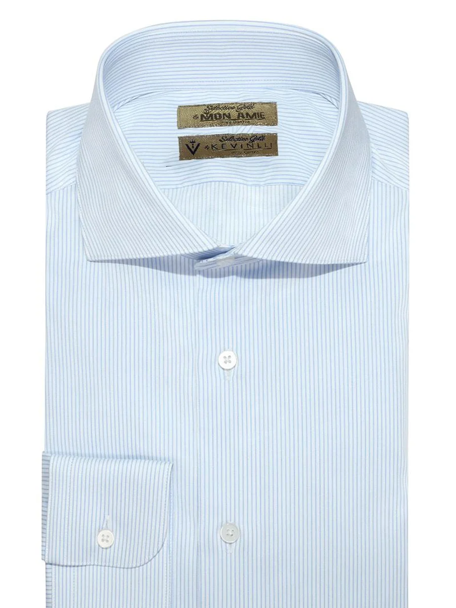 Sky Pinstripe Cutaway Shirt