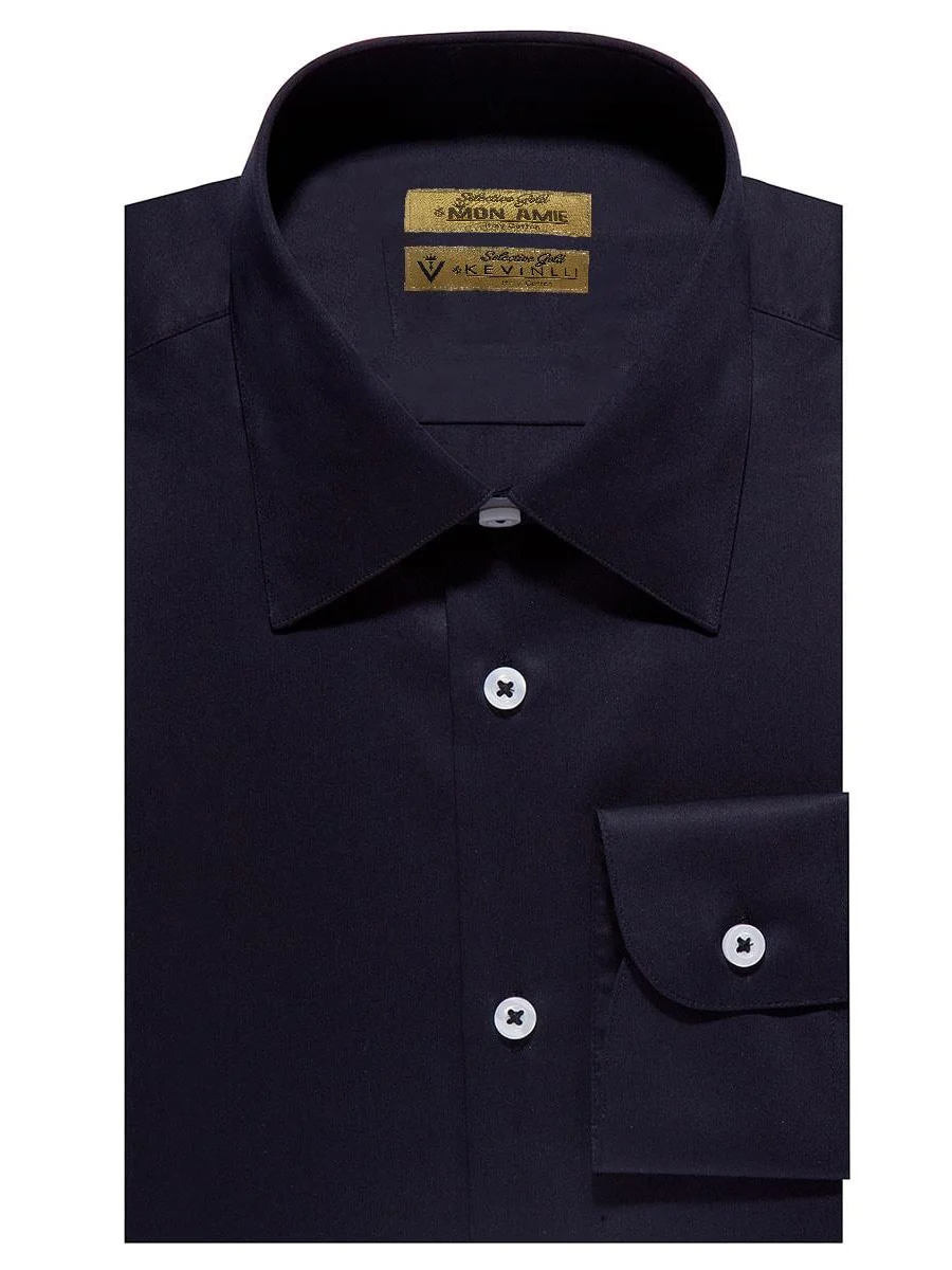 Onyx Poplin Dress Shirt