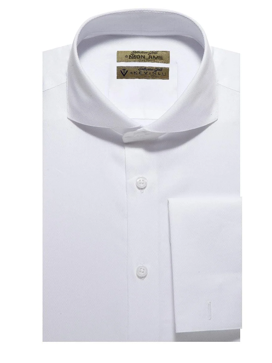 Cutaway Collar French Cuff Shirt