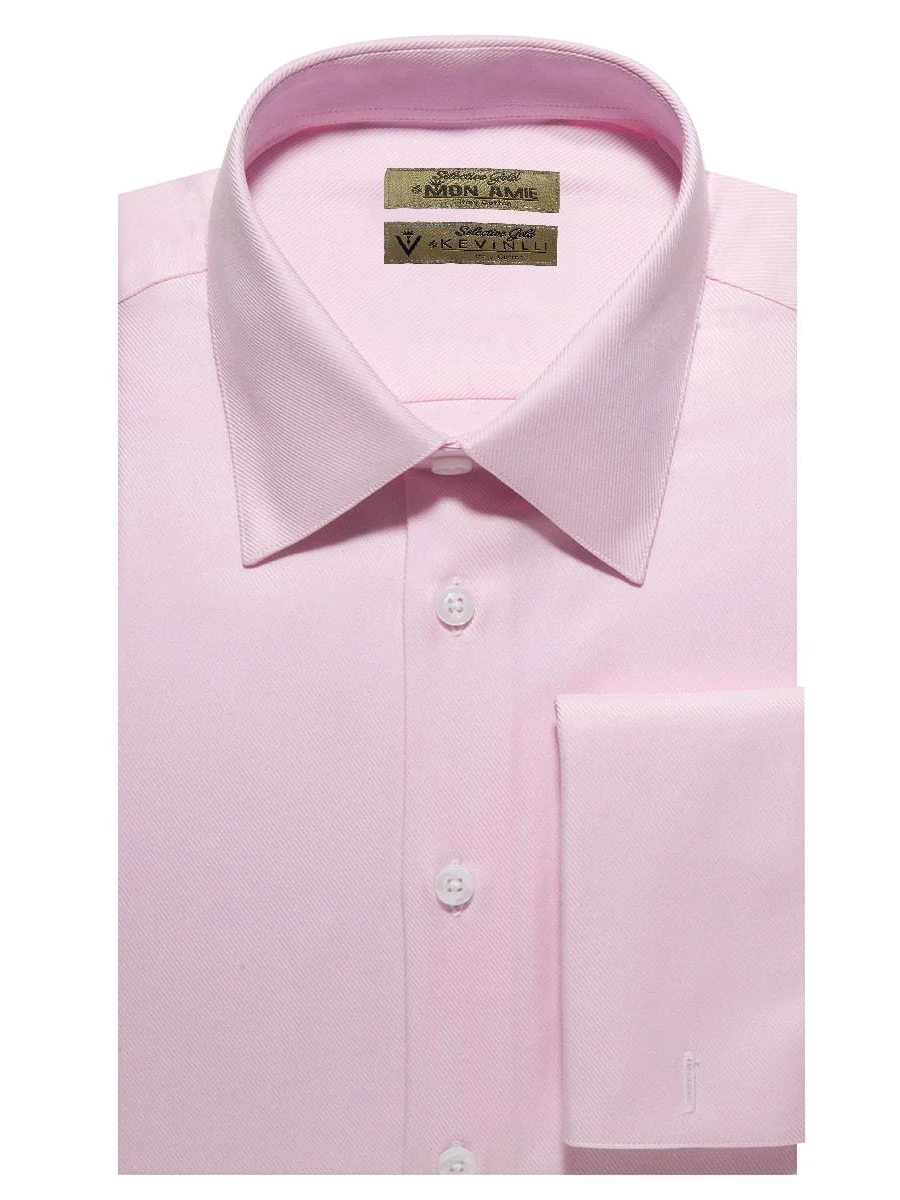 Pink Twill French Cuff Shirt