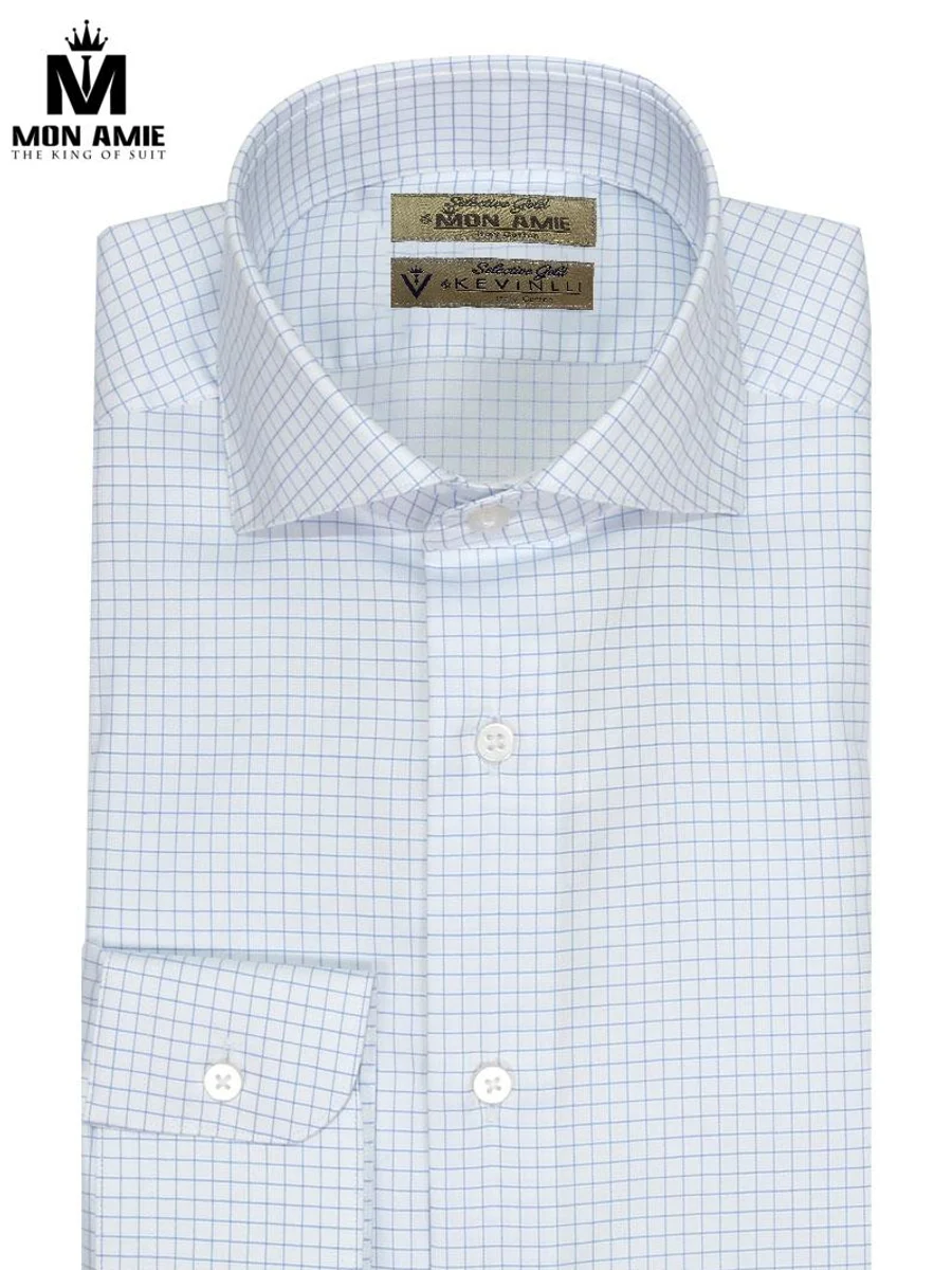 Blue Graph Check Shirt