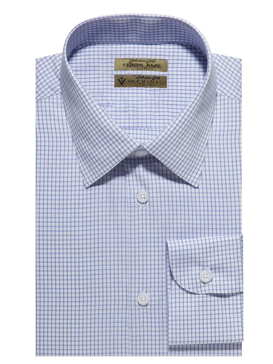 Blue Windowpane Check Shirt