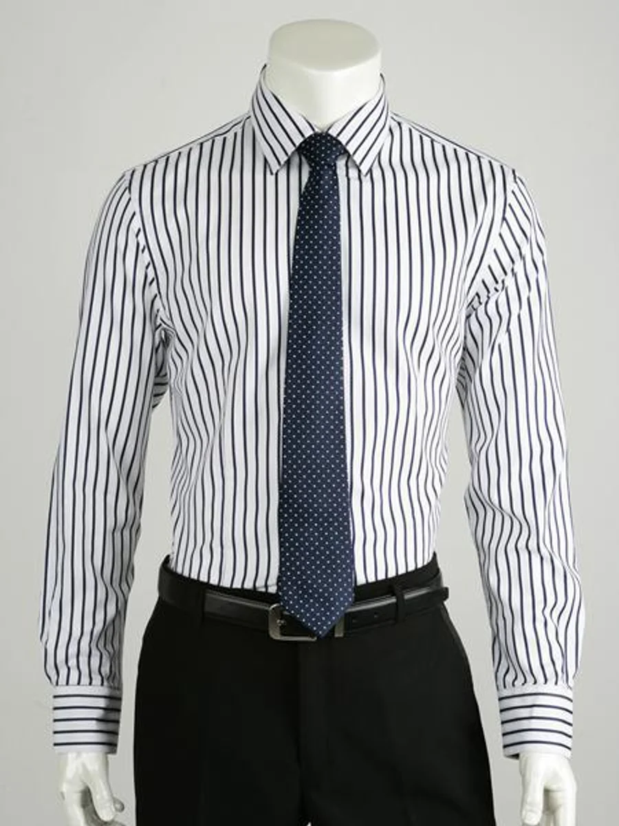 Bold Navy Stripe Shirt