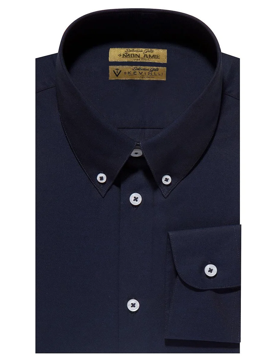 Navy Button-Down Shirt