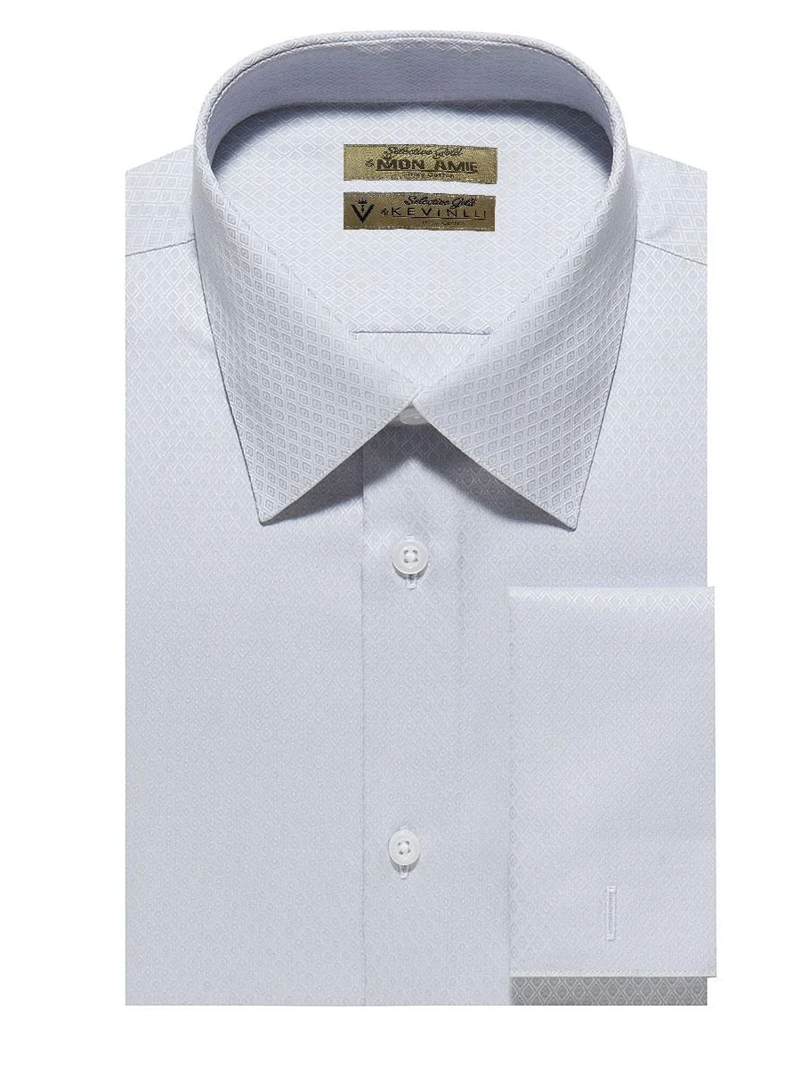 White Diamond Jacquard Shirt