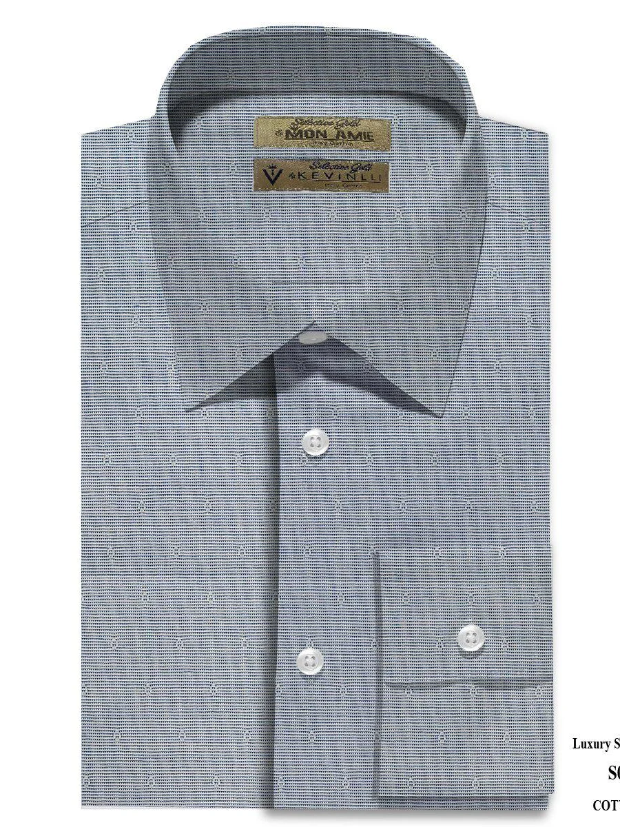 Smoke Grey Jacquard Shirt