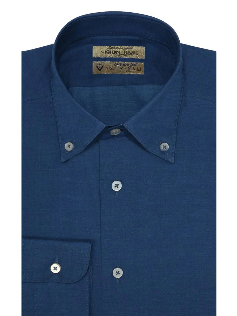Navy Button-Down Shirt