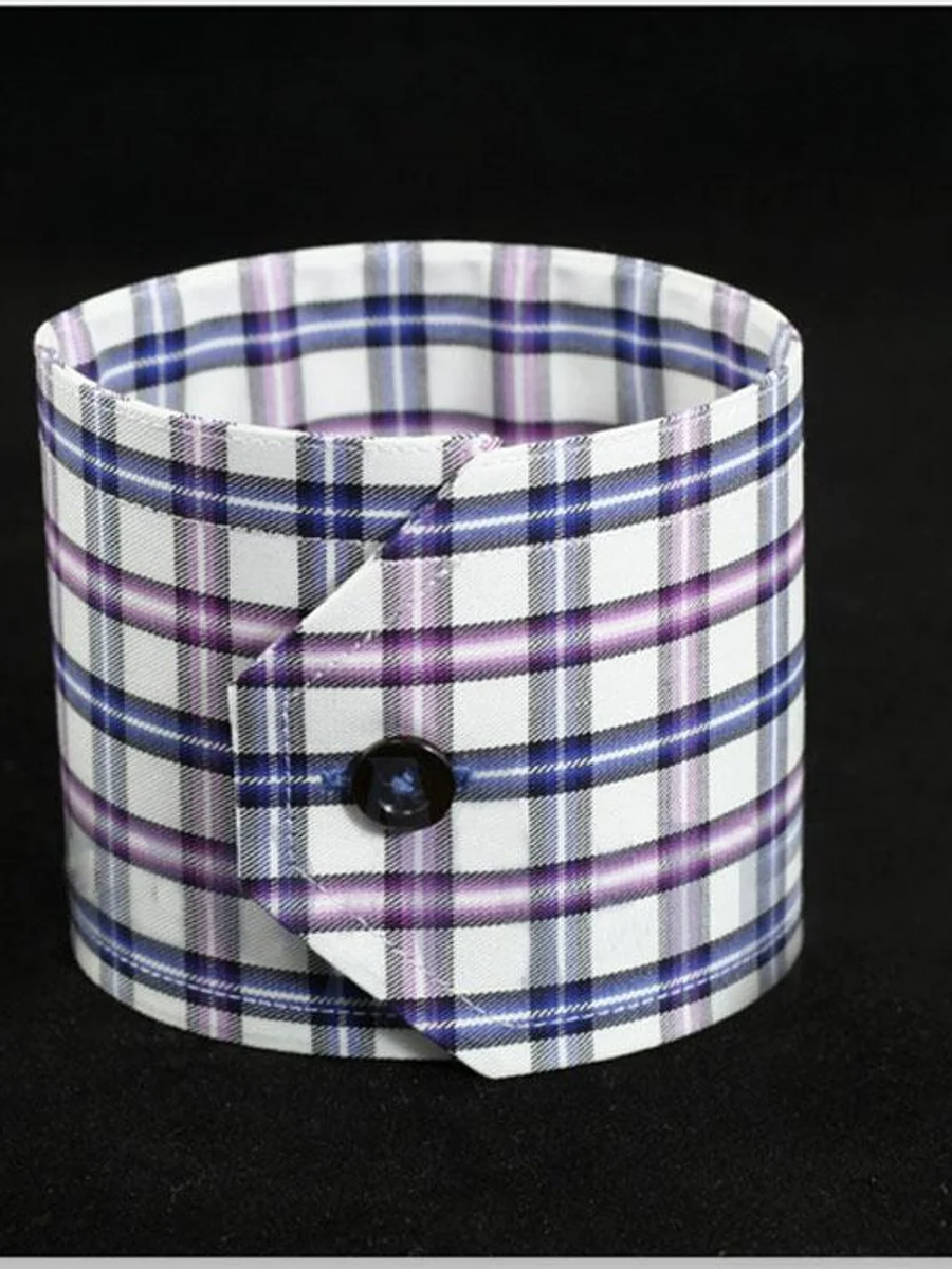 Violet Blue Plaid Dress Shirt