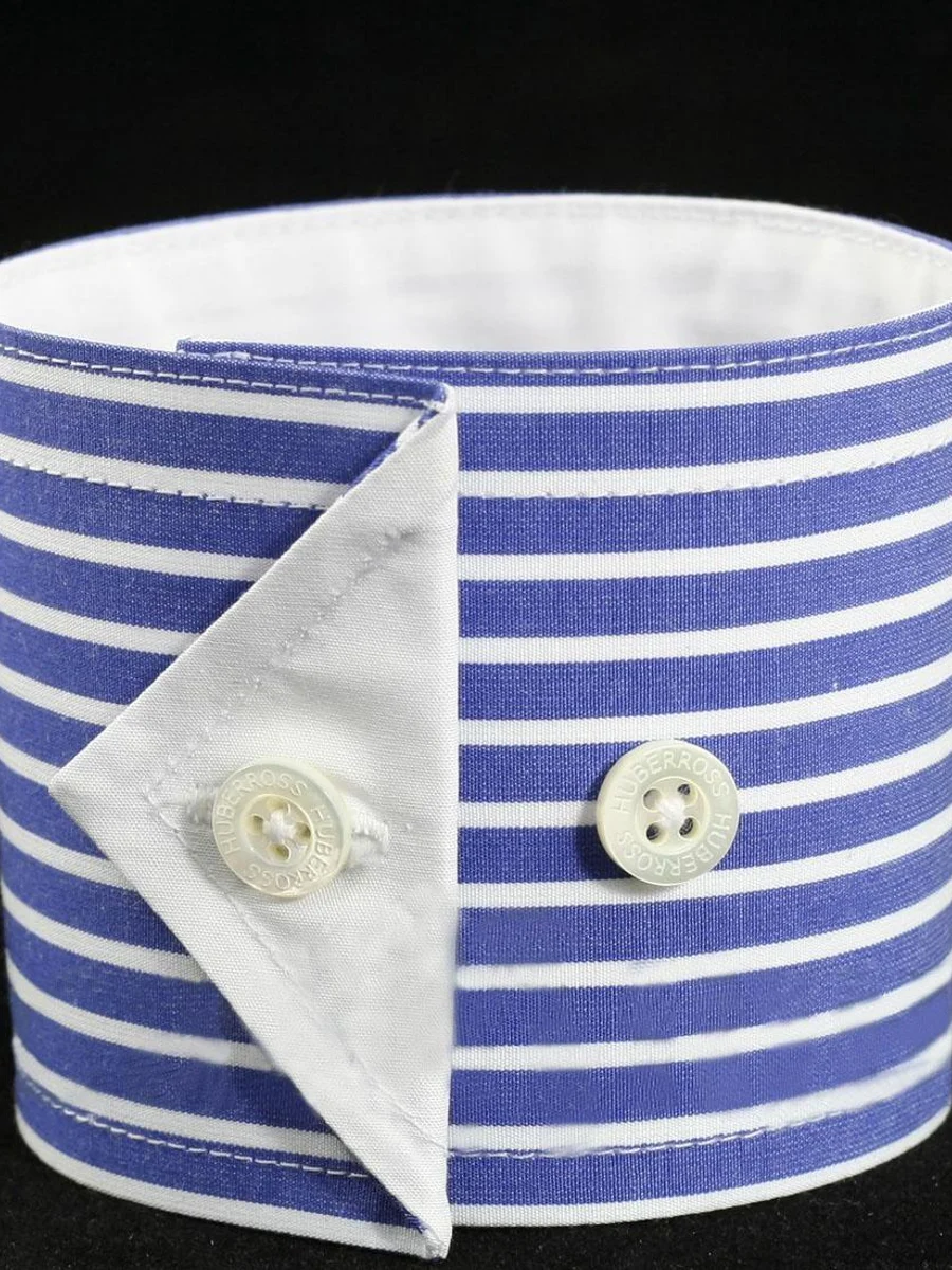 Cobalt Stripe Turnback Cuff