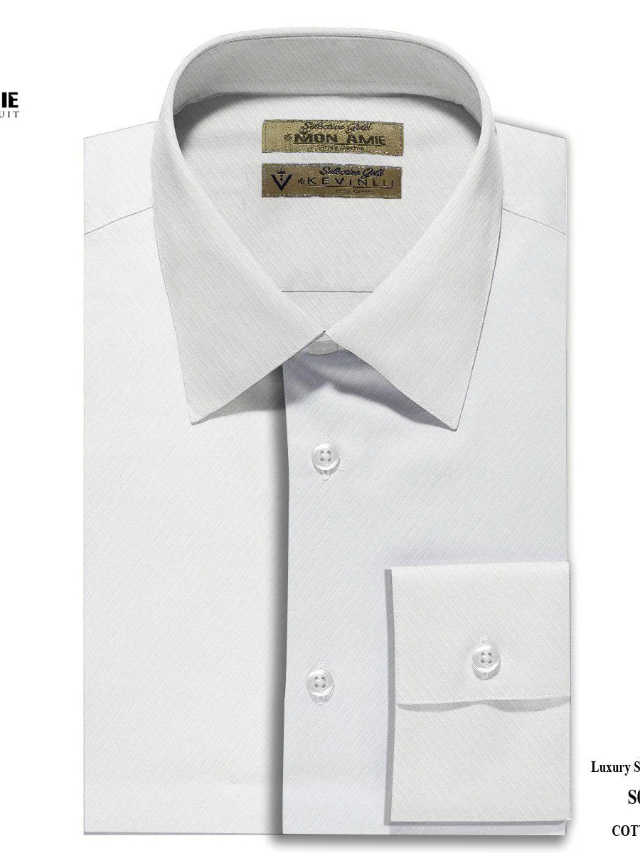White Diagonal Twill Shirt
