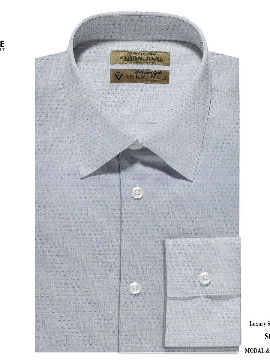 Diamond Weave Grey-Blue Shirt